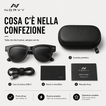 NORYV FLOW - Occhiali Smart Bluetooth